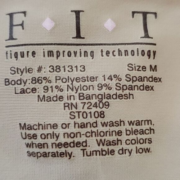 Slip girdle,  tan size medium.  Figure improving technology. Atyle # 381313. - Picture 4 of 8